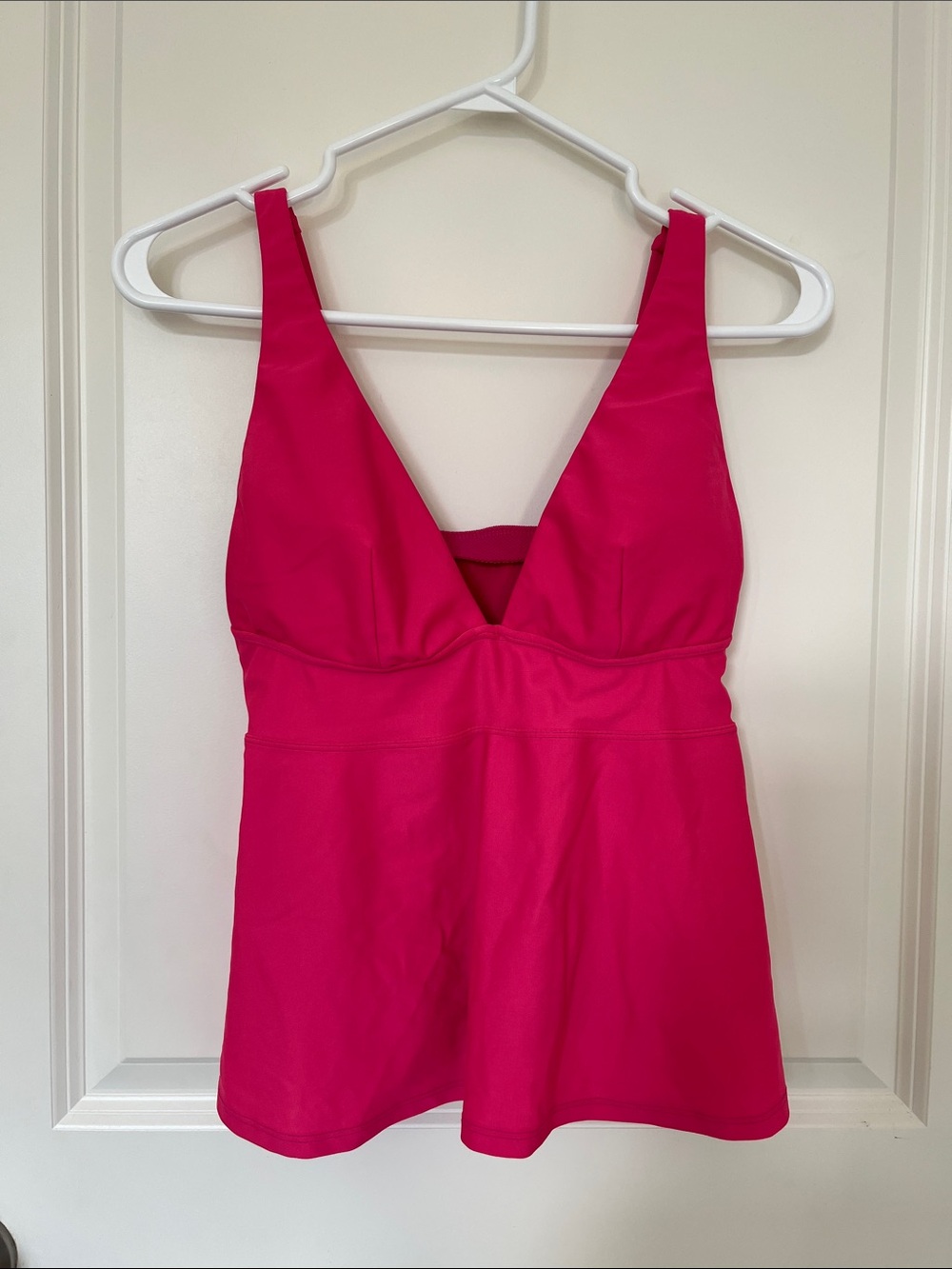 Women’s Hot Pink V-Neck Tank swim top by Old Navy